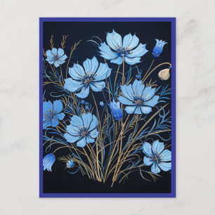 BLAUWE BLOEMEN #1 BRIEFKAART