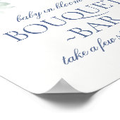 Blauwe Bloemen Baby in Bloom Hydrangea Boeket Bar Poster (Hoek)