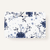 Blauwe bloemen badge (Voorkant)