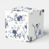 Blauwe bloemen bedankdoosjes (Achterkant)