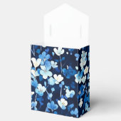 Blauwe Bloemen Bedankdoosjes (Geopend)