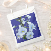 Blauwe bloemen bedankzakje (Geknipt)