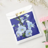 Blauwe bloemen bedankzakje (Gezegeld)
