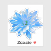 Blauwe bloemen blauwe bloem Daisy zonnebloem Sticker (Vel)