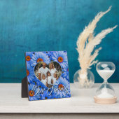 Blauwe bloemen blauwe zonnebloemen blauwe madelief fotoplaat (Insitu)