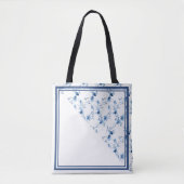 Blauwe bloemen bloeien tote bag (Voorkant)