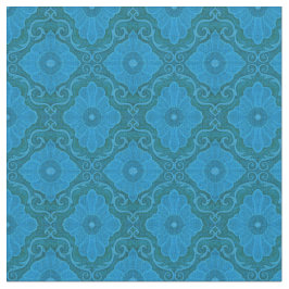 "Blauwe bloemen" bloemen, met de hand getekend pat Stof