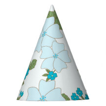 Blauwe bloemen, bloempatroon, patroon van bloemen