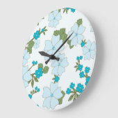 Blauwe bloemen, bloempatroon, patroon van bloemen grote klok (Hoek)