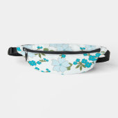 Blauwe bloemen, bloempatroon, patroon van bloemen heuptasje (Voorkant)