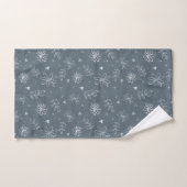 Blauwe Bloemen Boerderij Cottage Design Handdoek (Handdoek)