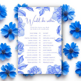 Blauwe Bloemen Bruidsjurk Zou ze liever willen