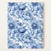 Blauwe Bloemen Bruidsmeisje Gepersonaliseerde Naam Planner (Achterkant)