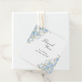  Blauwe Bloemen bruiloft Welkom Gift Labels