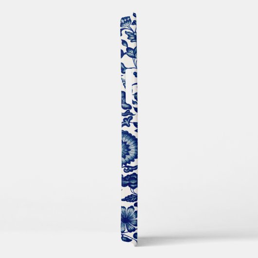 Blauwe bloemen Case-Mate iPhone case (Achterkant / Rechts)