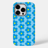 Blauwe bloemen Case-Mate iPhone case (Achterkant)