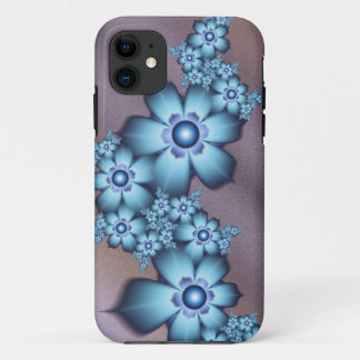 Blauwe bloemen Case-Mate iPhone case