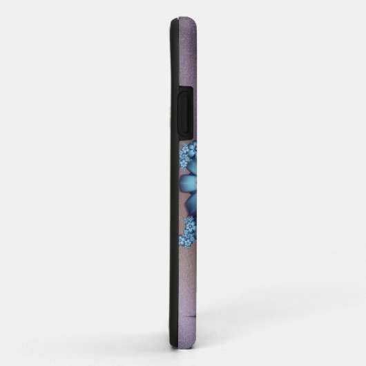Blauwe bloemen Case-Mate iPhone case (Achterkant/rechts)