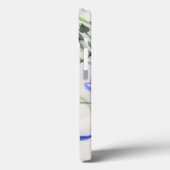 Blauwe bloemen Case-Mate iPhone case (Achterkant / Links)