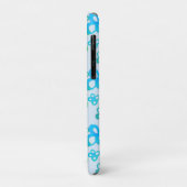 Blauwe bloemen Case-Mate iPhone case (Achterkant/links)