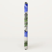 Blauwe bloemen Case-Mate iPhone case (Achterkant / rechts)