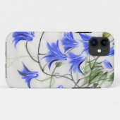 Blauwe Bloemen Case-Mate iPhone Case (Achterkant (horizontaal))