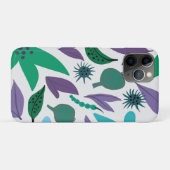 Blauwe bloemen Case-Mate iPhone hoesje (Achterkant (horizontaal))