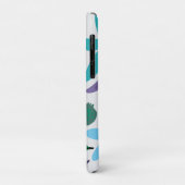 Blauwe bloemen Case-Mate iPhone hoesje (Achterkant/links)