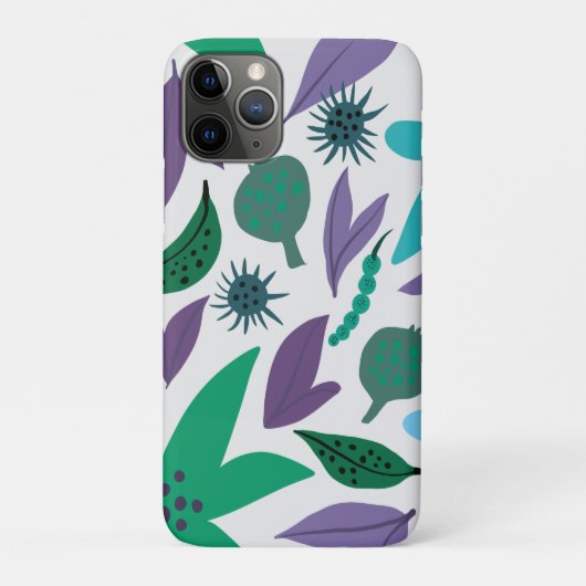Blauwe bloemen Case-Mate iPhone hoesje (Achterkant)