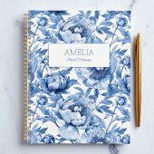 Blauwe Bloemen Chinoiserie Bloem Naam Modern Niet- Planner