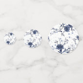 Blauwe bloemen confetti (Achterkanten)