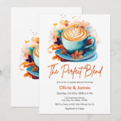 Blauwe bloemen De perfecte mix koppels douche Kaart (Voorkant / Achterkant)