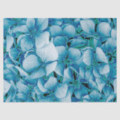 Blauwe Bloemen Decoupage Tissue Paper Tissuepapier (Voorkant)