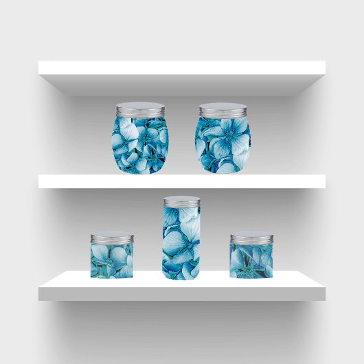 Blauwe Bloemen Decoupage Tissue Paper Tissuepapier