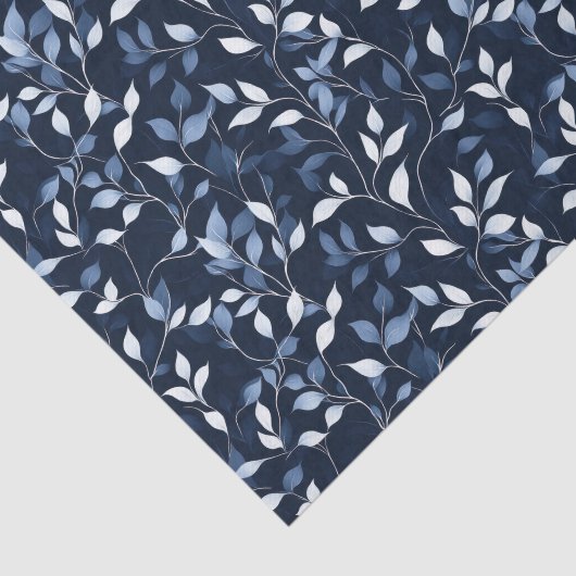  Blauwe Bloemen Decoupage Tissuepapier (Detail)