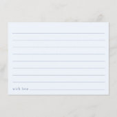 Blauwe Bloemen delen een herinnering aan het leven Informatiekaartje (Achterkant)