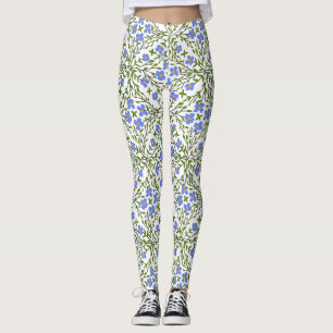 Blauwe bloemen Ditsy Floral Leggings