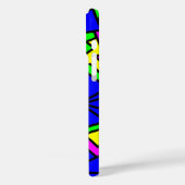 Blauwe bloemen Doodle Art Case-Mate iPhone Case (Achterkant / Links)