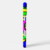 Blauwe bloemen Doodle Art Case-Mate iPhone Case (Achterkant / Rechts)