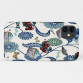 Blauwe bloemen en cupcakes Case-Mate iPhone case (Achterkant (horizontaal))
