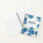  Blauwe Bloemen en Groene Bladeren Dankbaarheid Notitieboek (Binnen)