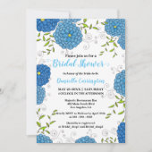  Blauwe Bloemen en Groene Bladeren Vrijgezellenfee Kaart (Voorkant)