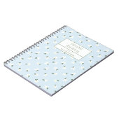 Blauwe Bloemen Gebed Dagboek Notitieboek (Linkerzijde)