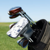 Blauwe bloemen golfheadcover (Insitu)