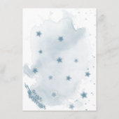 blauwe bloemen grienerige details informatiekaartje (Achterkant)