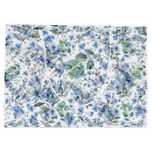 Blauwe Bloemen Groot Cadeauzakje (Achterkant)