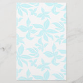 Blauwe Bloemen Handgeïllustreerde Verzen Briefpapi Briefpapier (Voorkant)
