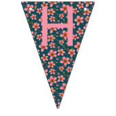 Blauwe Bloemen Happy Summer Banner (Derde vlag)