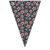 Blauwe Bloemen Happy Summer Banner (Eerste vlag)