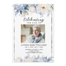 Blauwe Bloemen Herdenkingsdienst Funeral Order of 